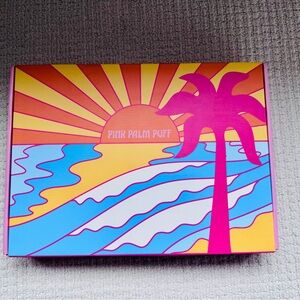 Pink Palm Puff Box